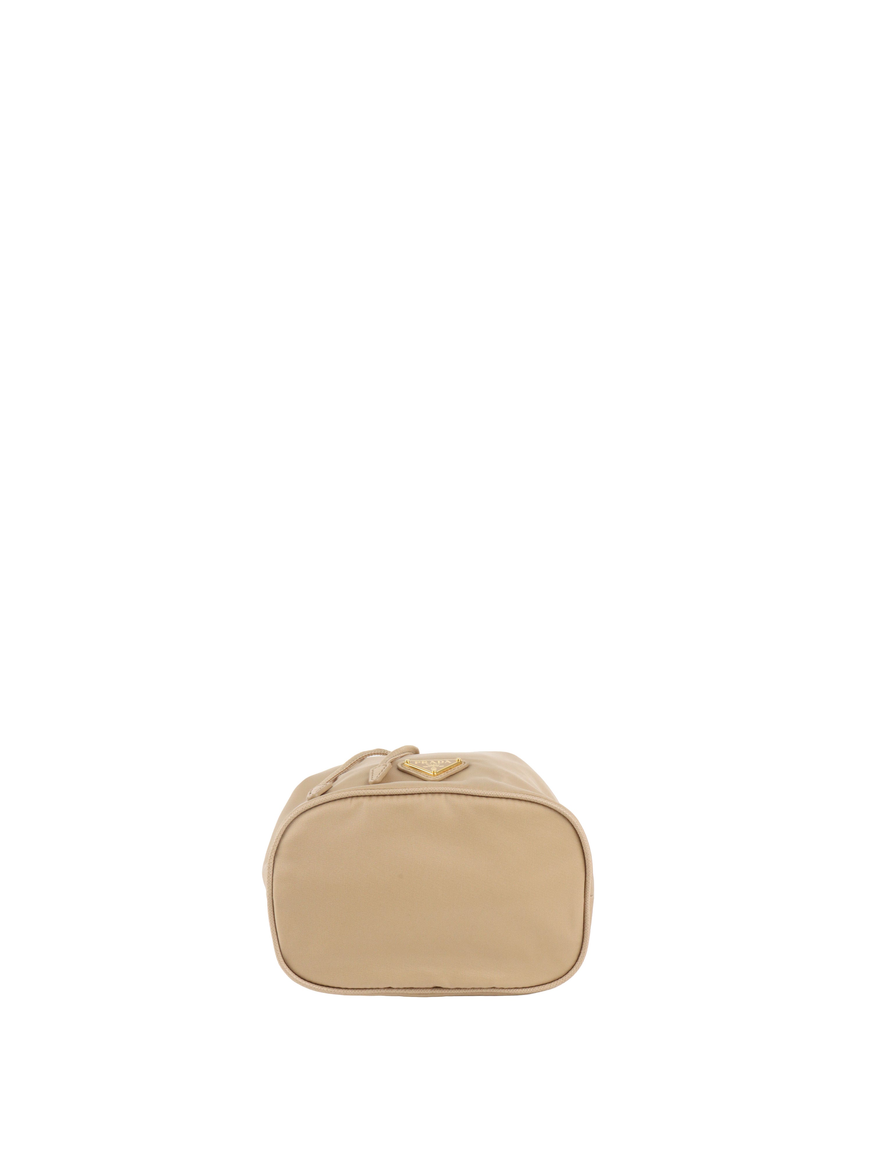 Prada Beige Nylon Re-Edition 1978 Bucket Bag.