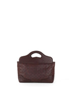 Gucci Vintage Medium Burgundy Guccissima Punch Top Handle Tote
