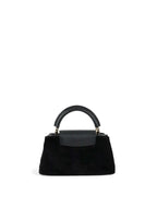 Louis Vuitton Black Sherling Mini East West Capucines