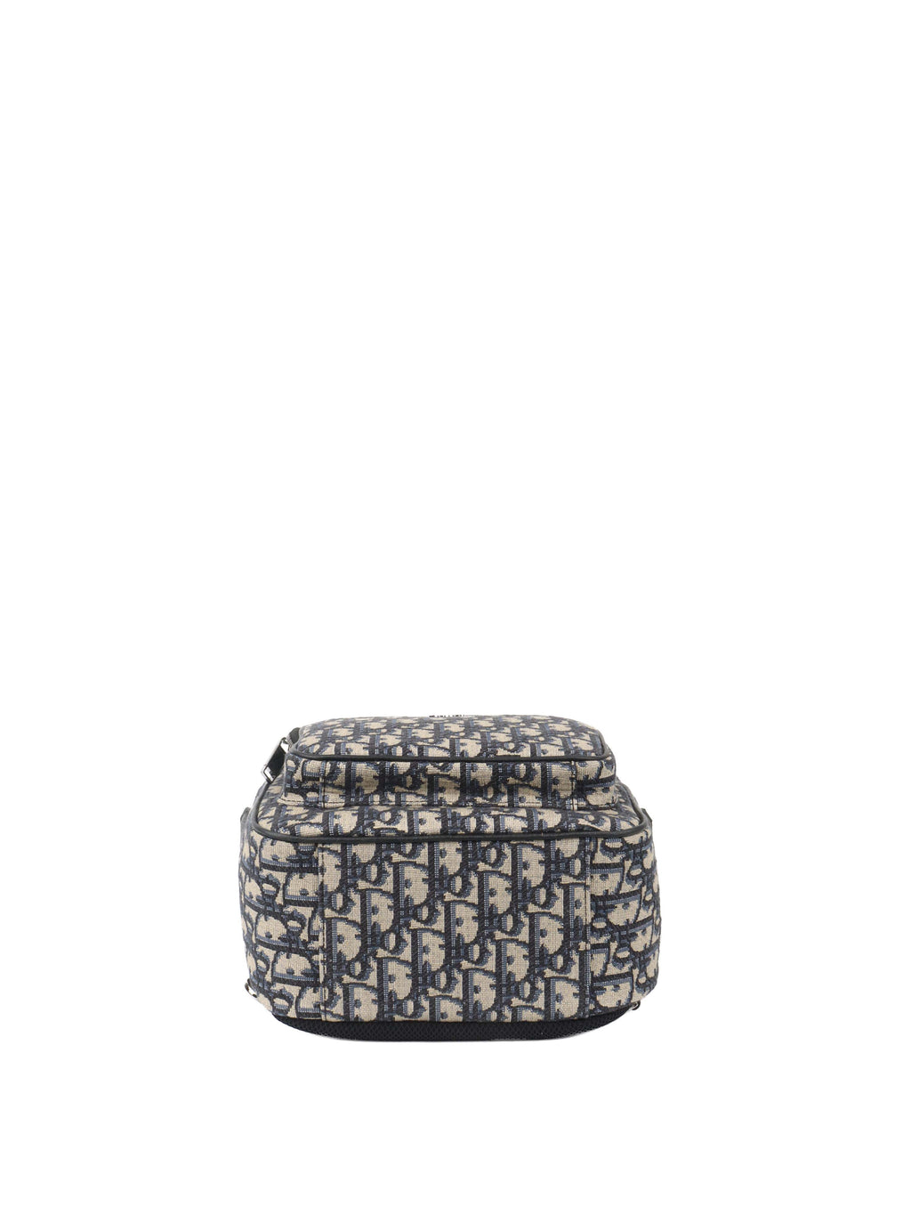 Dior Blue Oblique Canvas Crossbody Sling Bag.