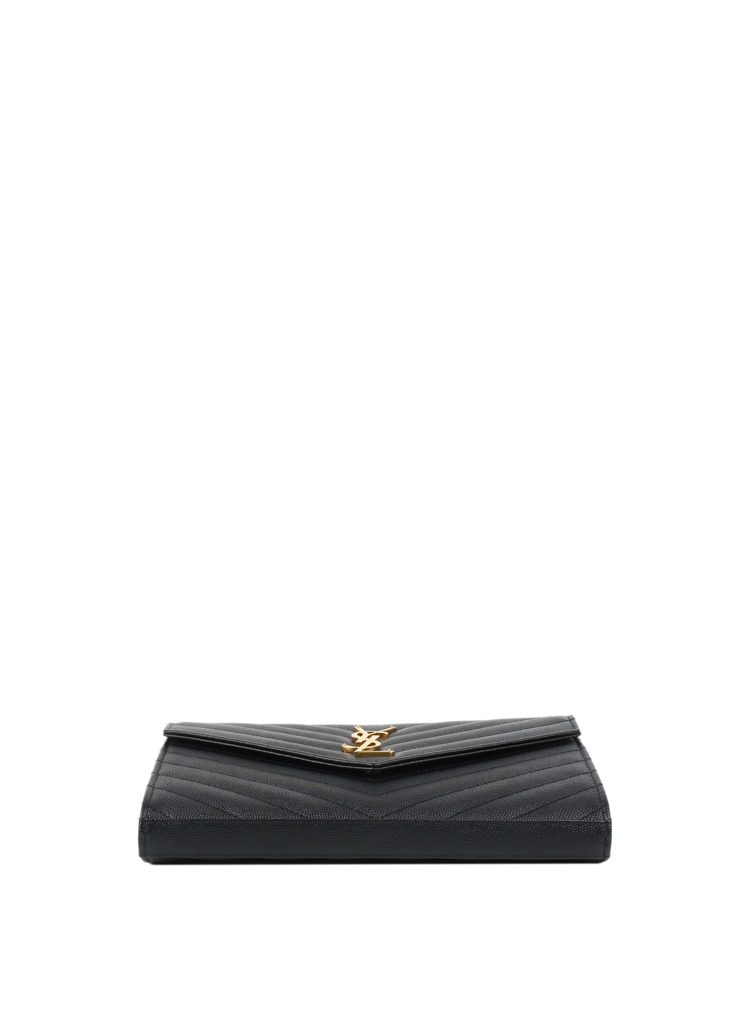 Saint Laurent Classic Cassandre Chain Wallet.