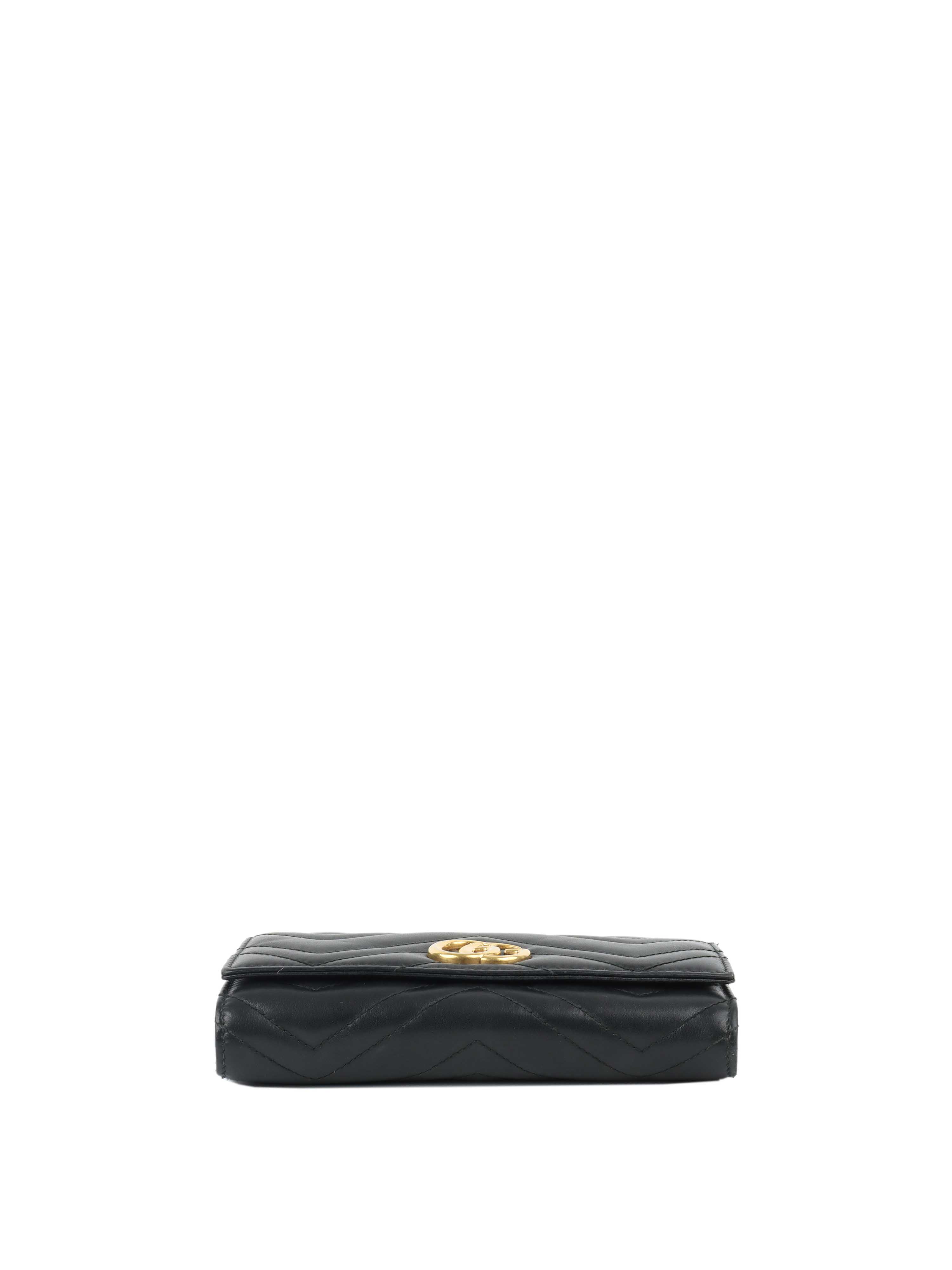 Gucci Marmont Quilted Leather Long Wallet