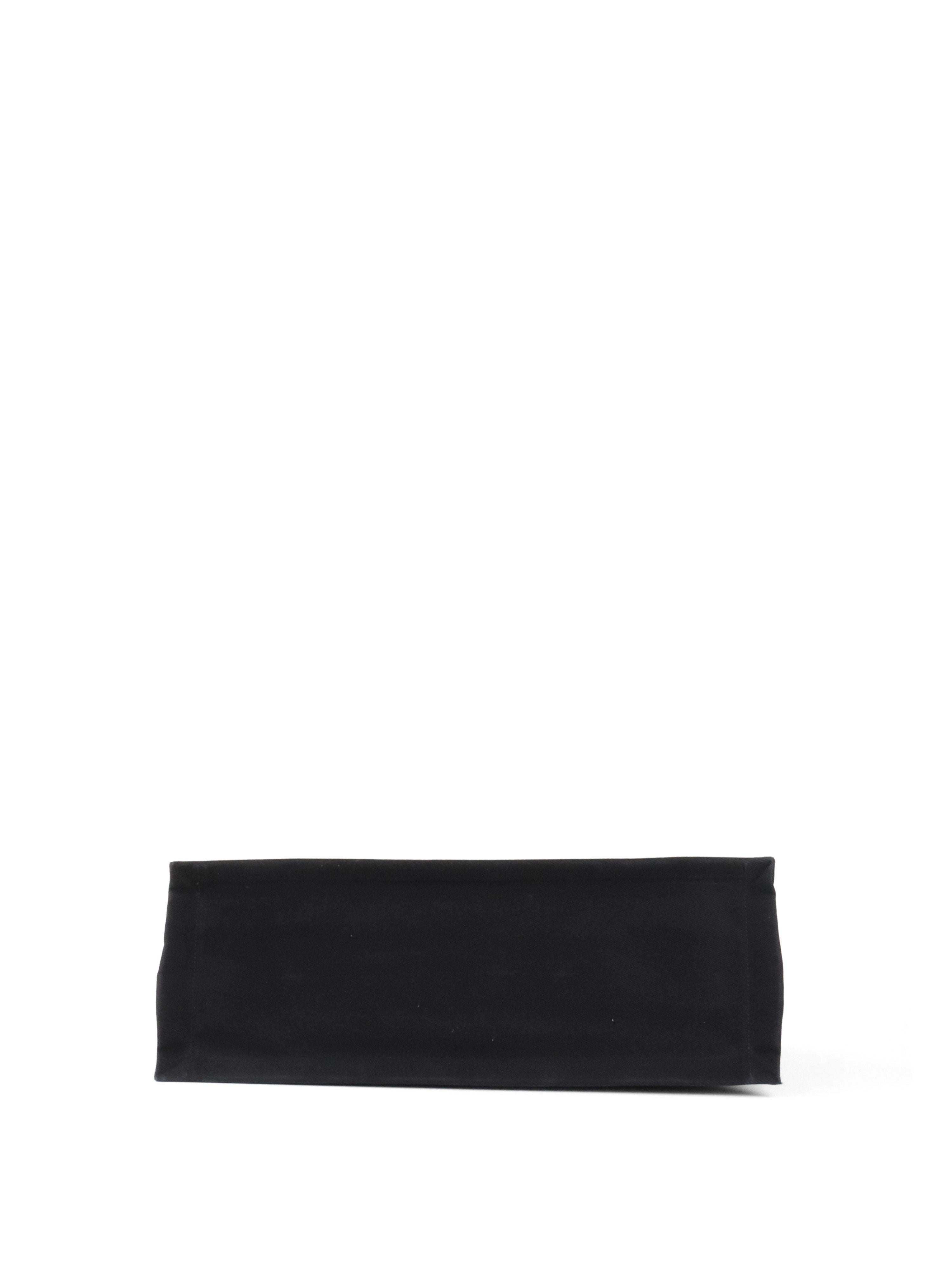 Saint Laurent Black Canvas Rive Gauche Large Tote Bag