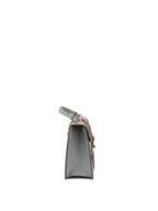 Gucci Medium Grey Floral Sequin Sylvie Top Handle Bag