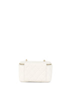 Chanel White Caviar Vanity Case