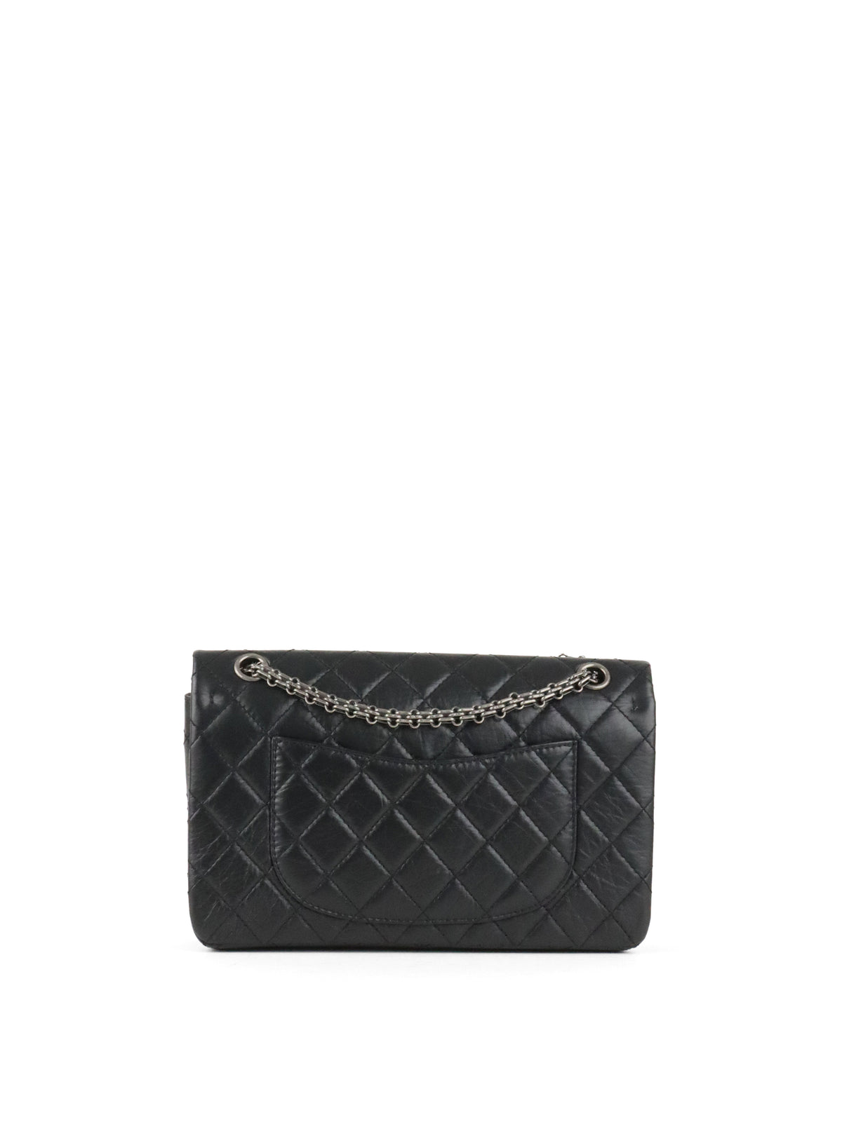 Chanel So Black Medium Classic Flap Reissue 2.55