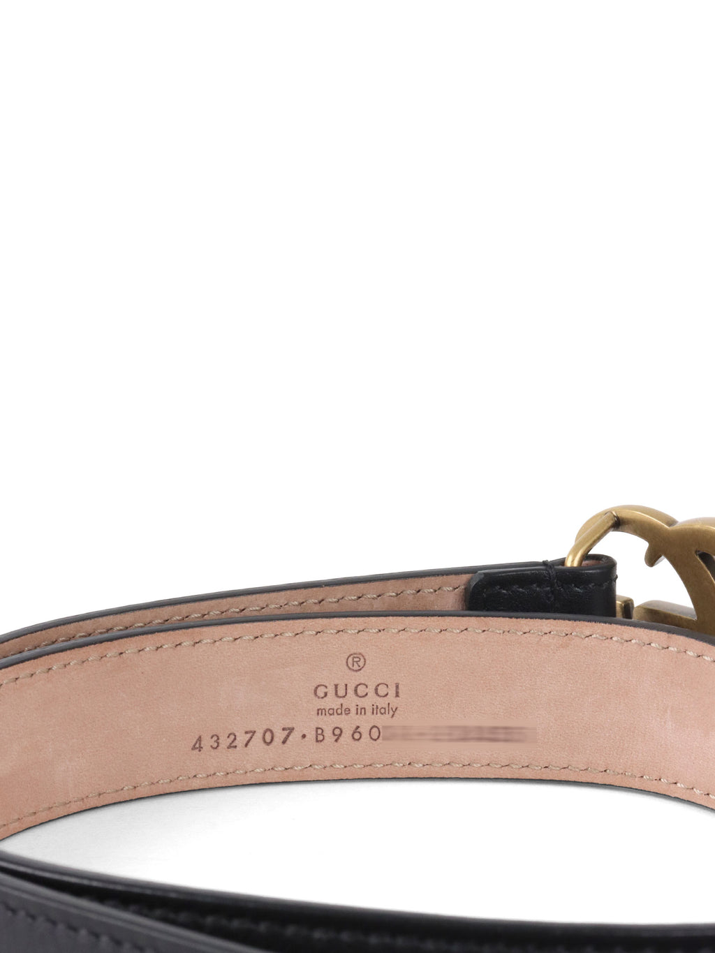 Gucci Children’s Thin GG Leather Belt
