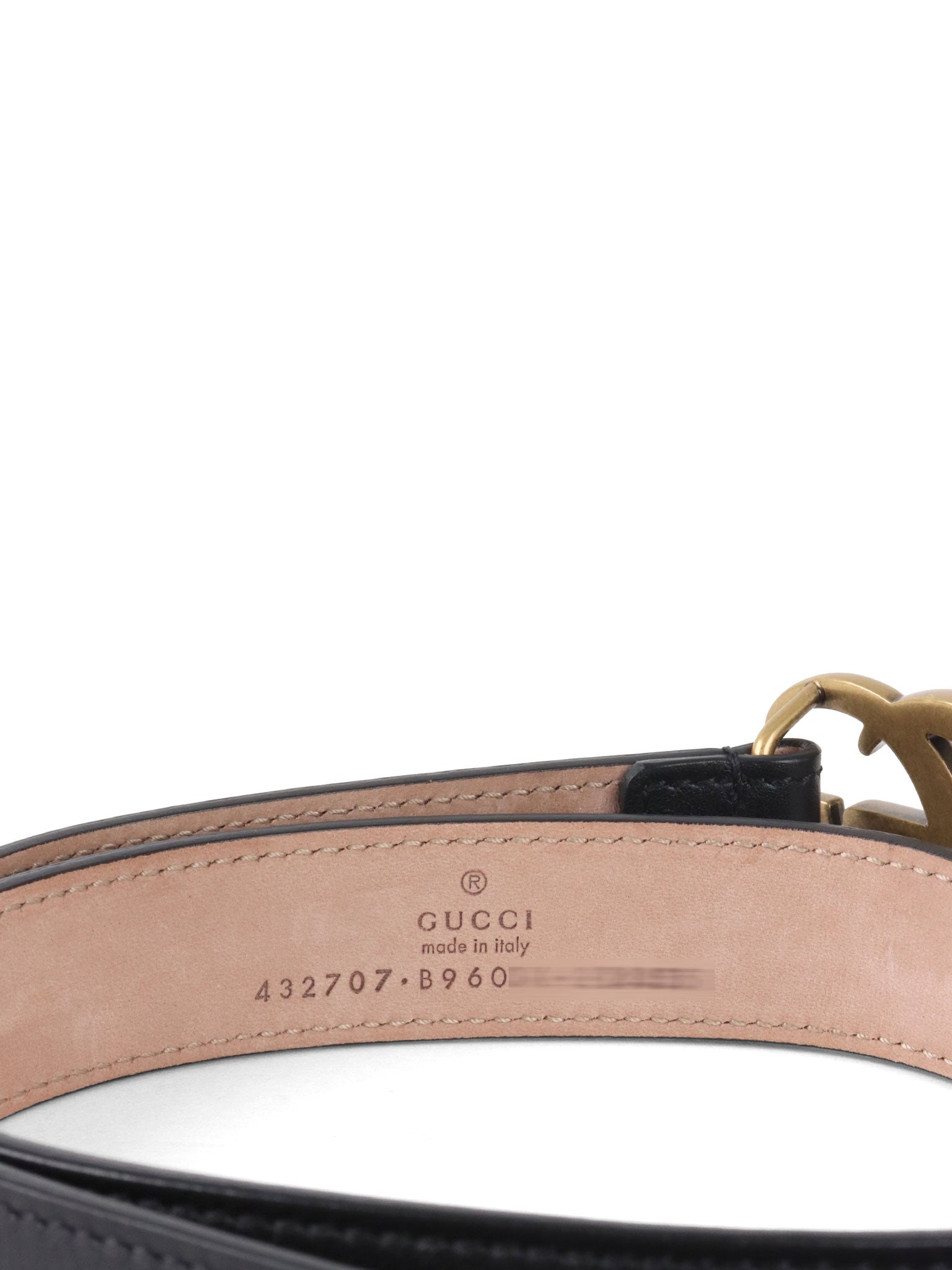Gucci Children’s Thin GG Leather Belt
