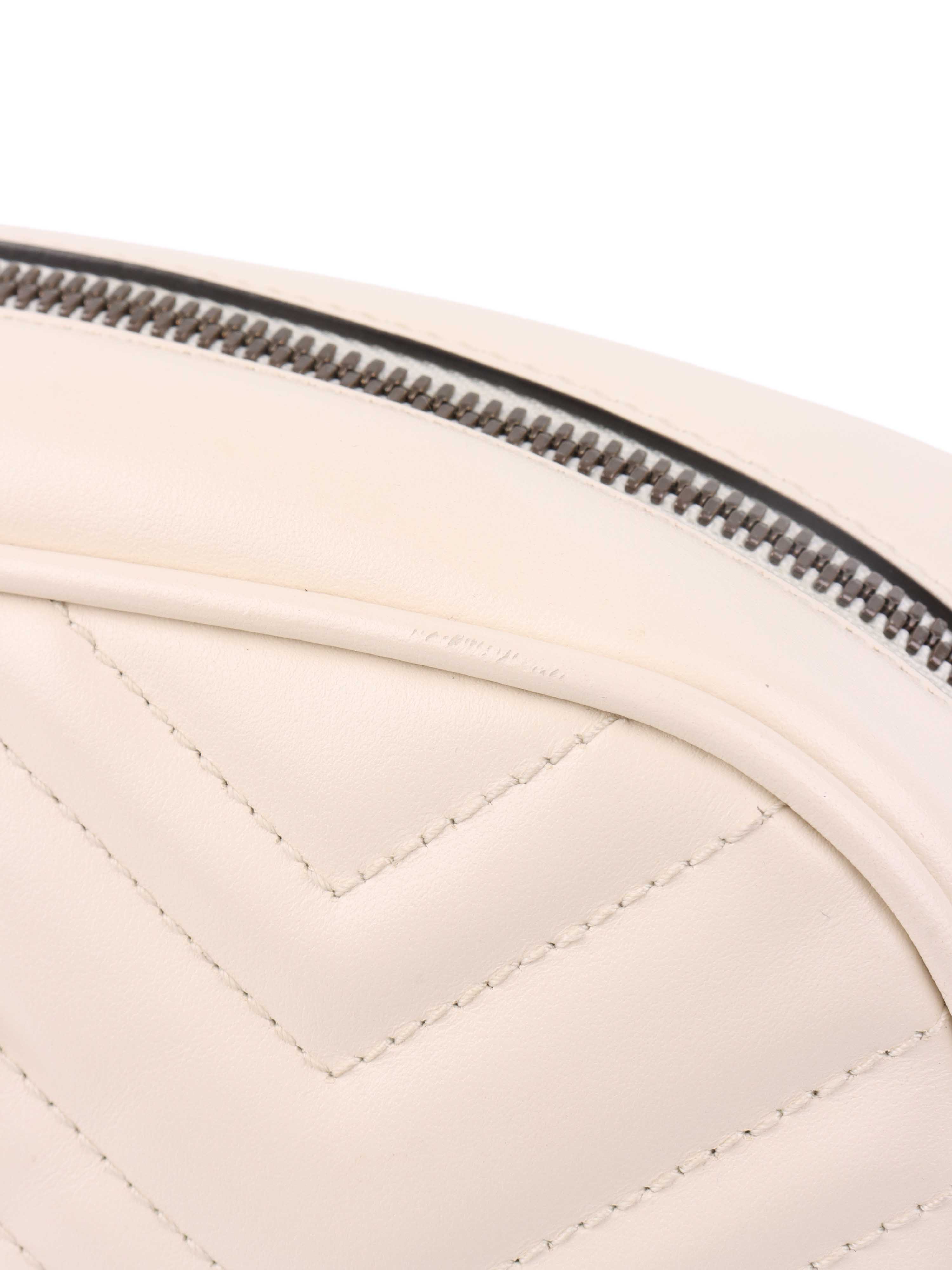 Gucci Small White Marmont Camera Bag