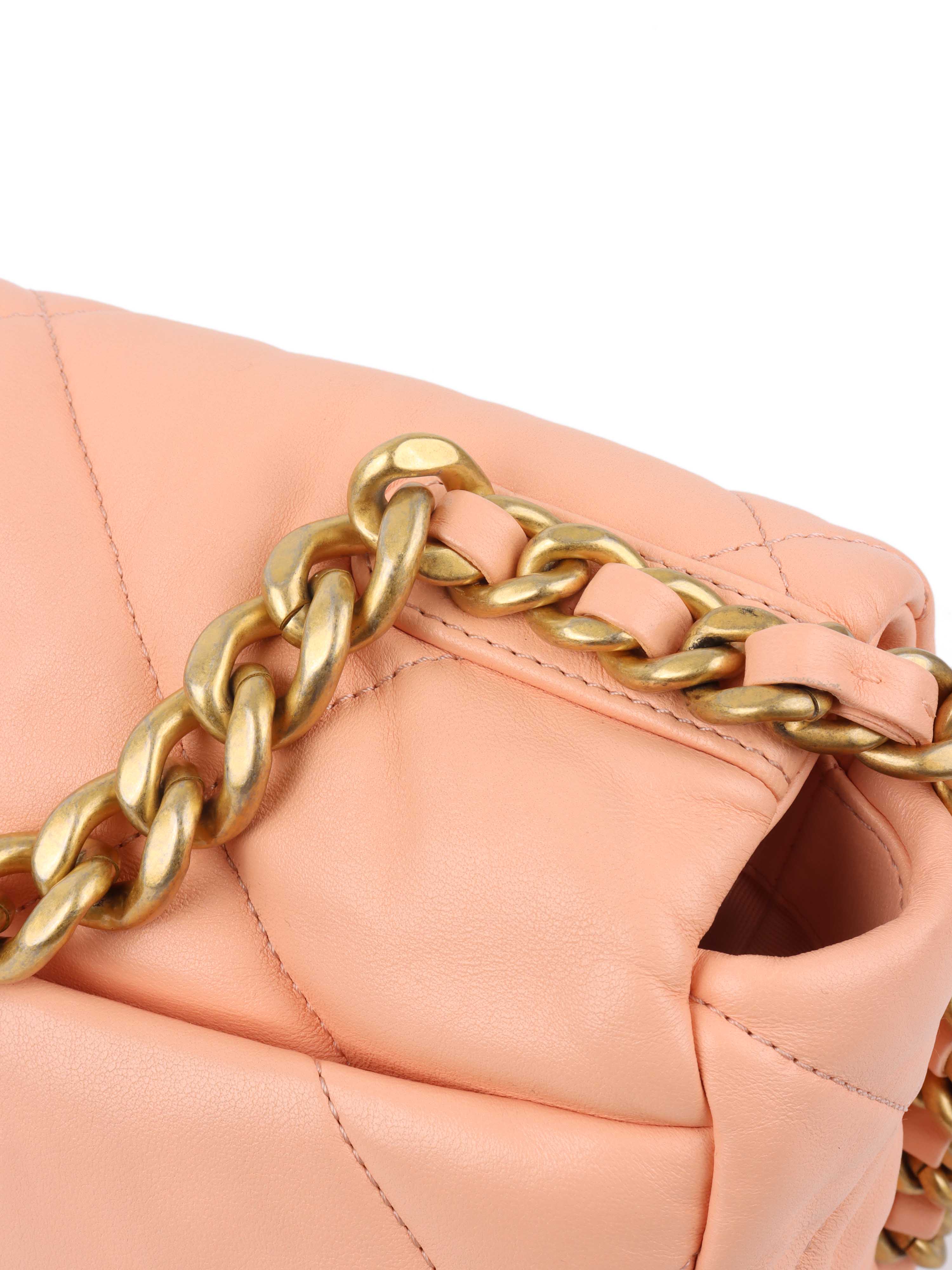 Chanel Small Salmon Pink 19 Bag.