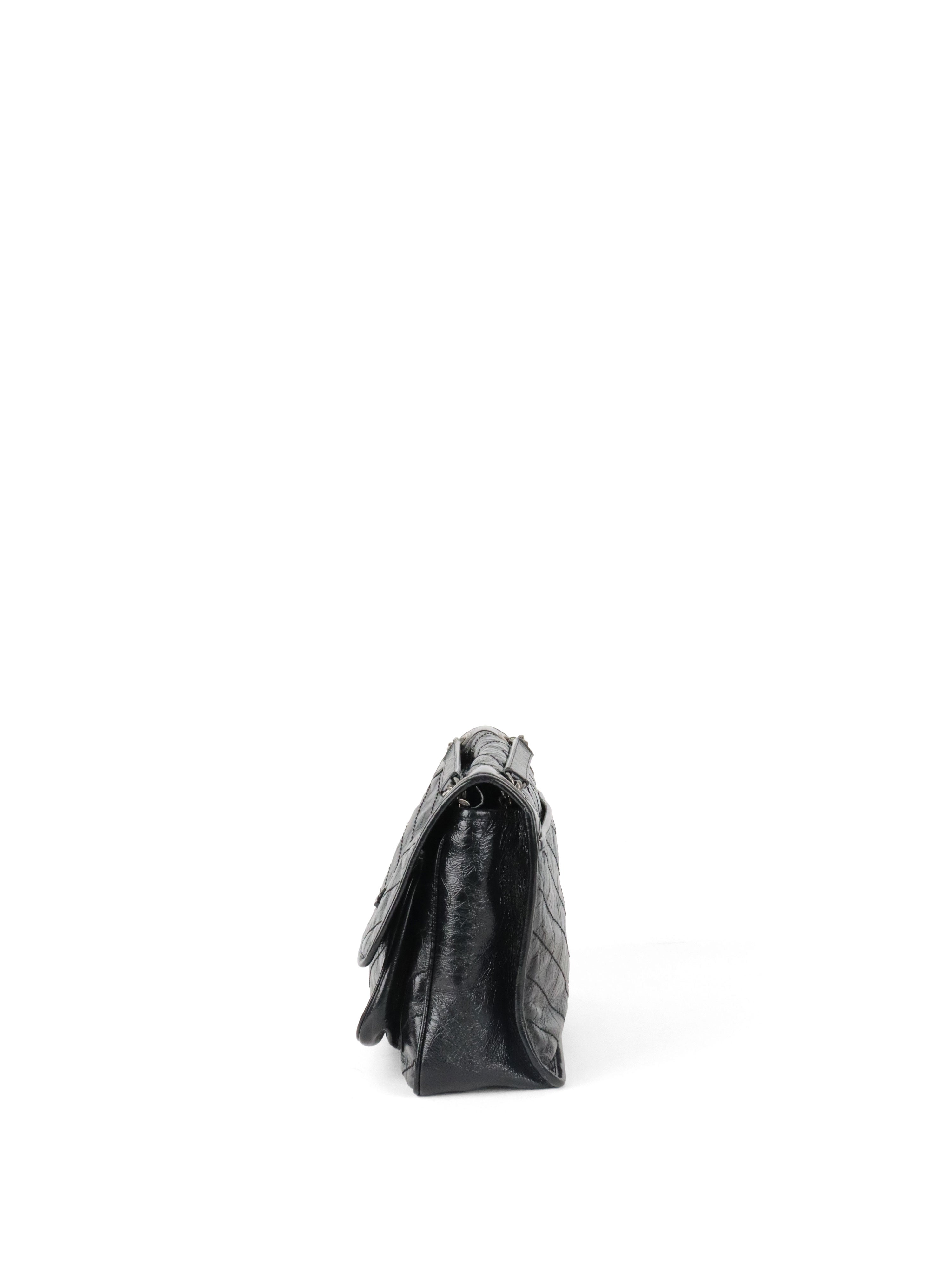 Saint Laurent Black Vintage Leather Medium Niki Bag