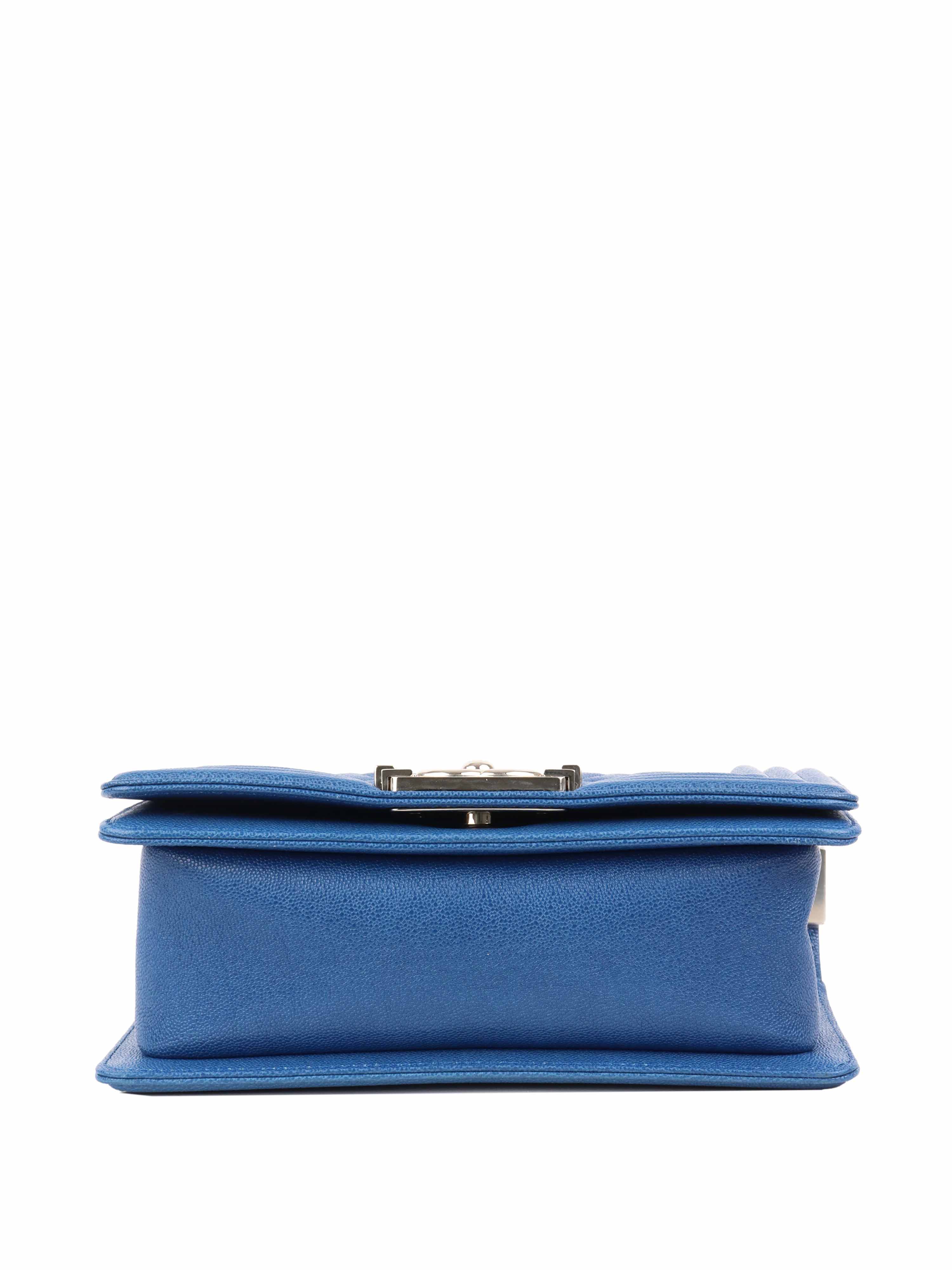 Chanel Blue Small Boy Bag.