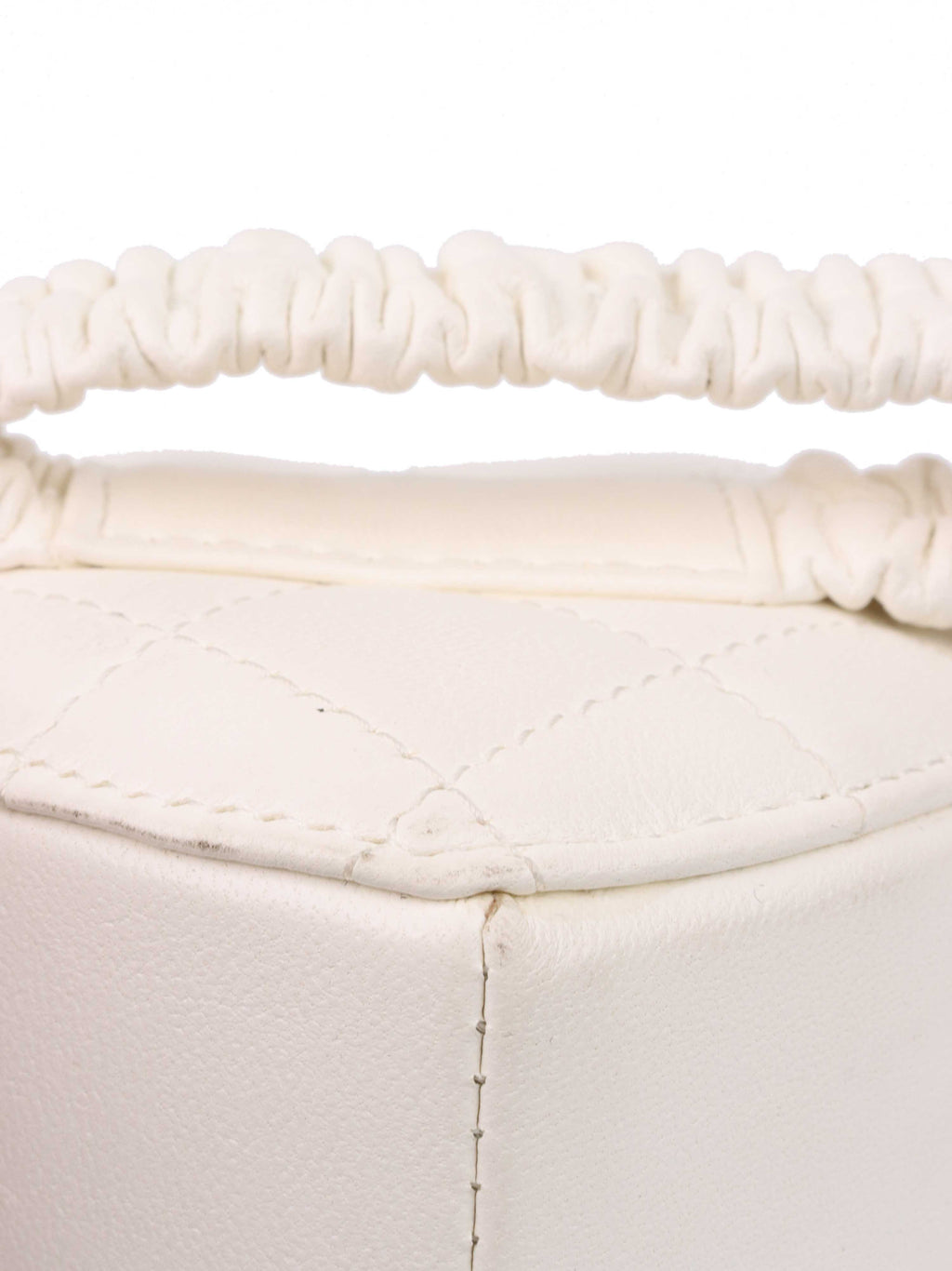 Chanel White Heart Coin Purse.