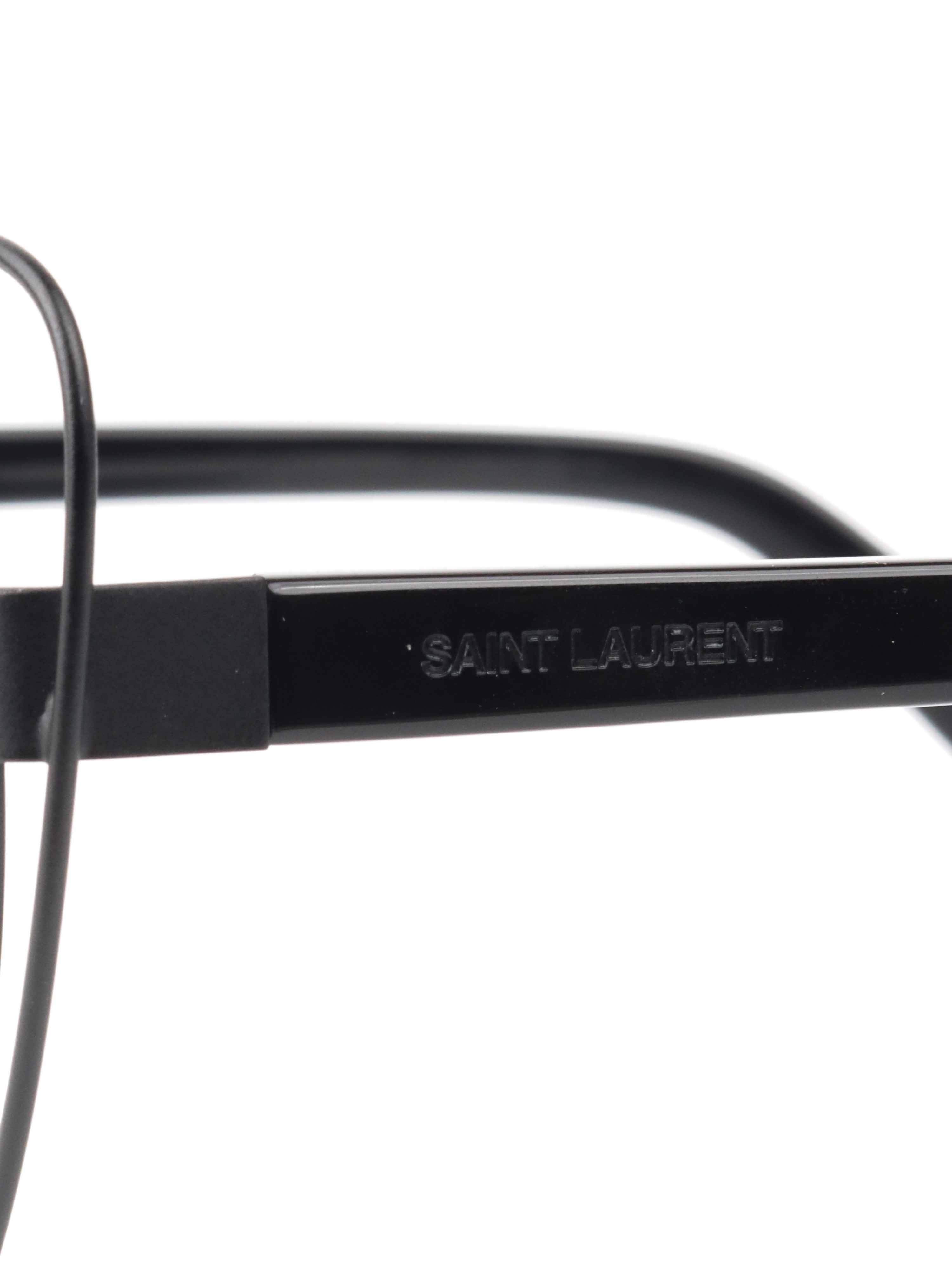 Saint Laurent Black Heart Sunglasses.