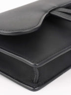 Dior Black Saddle Belt Pouch.