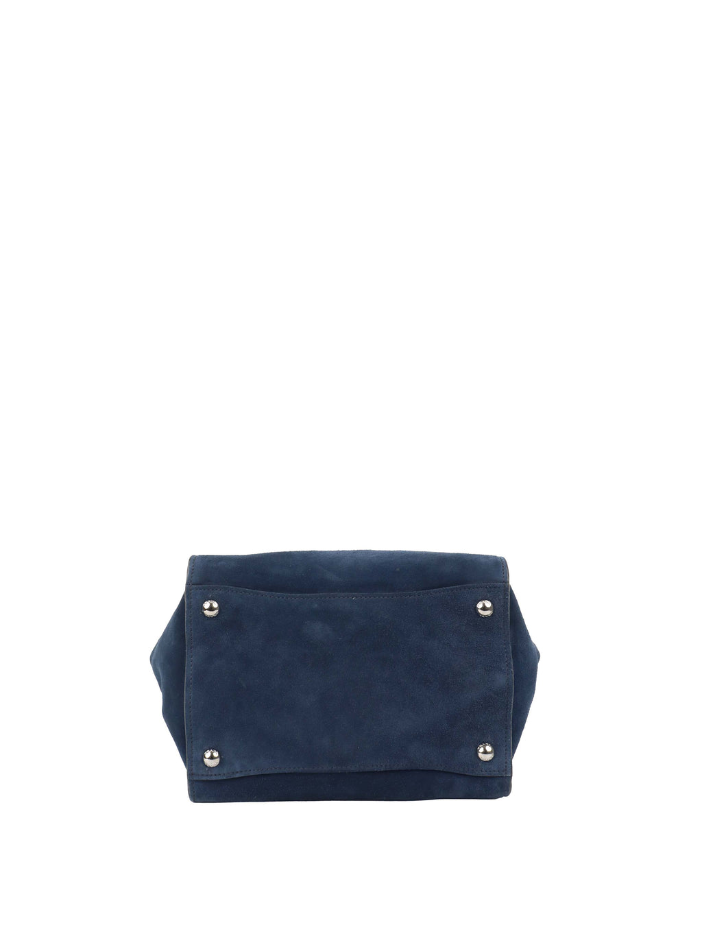 Prada Royal Blue Suede Double Zipped Shoulder Bag.