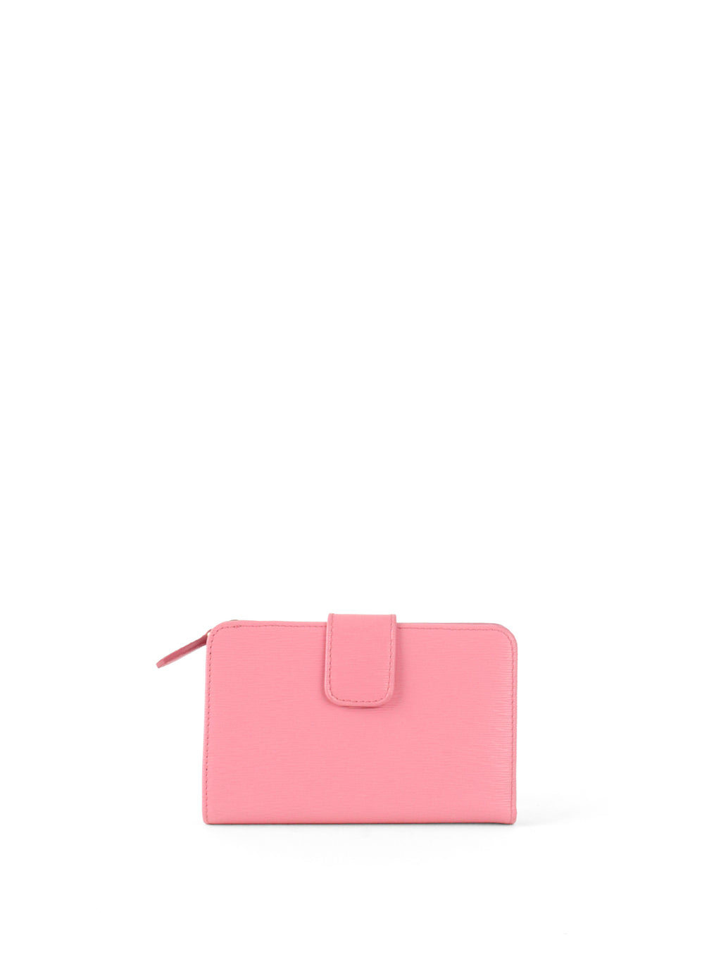 Prada Pink Zip Around Compact Wallet
