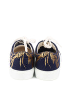 Chanel Navy Sneakers.