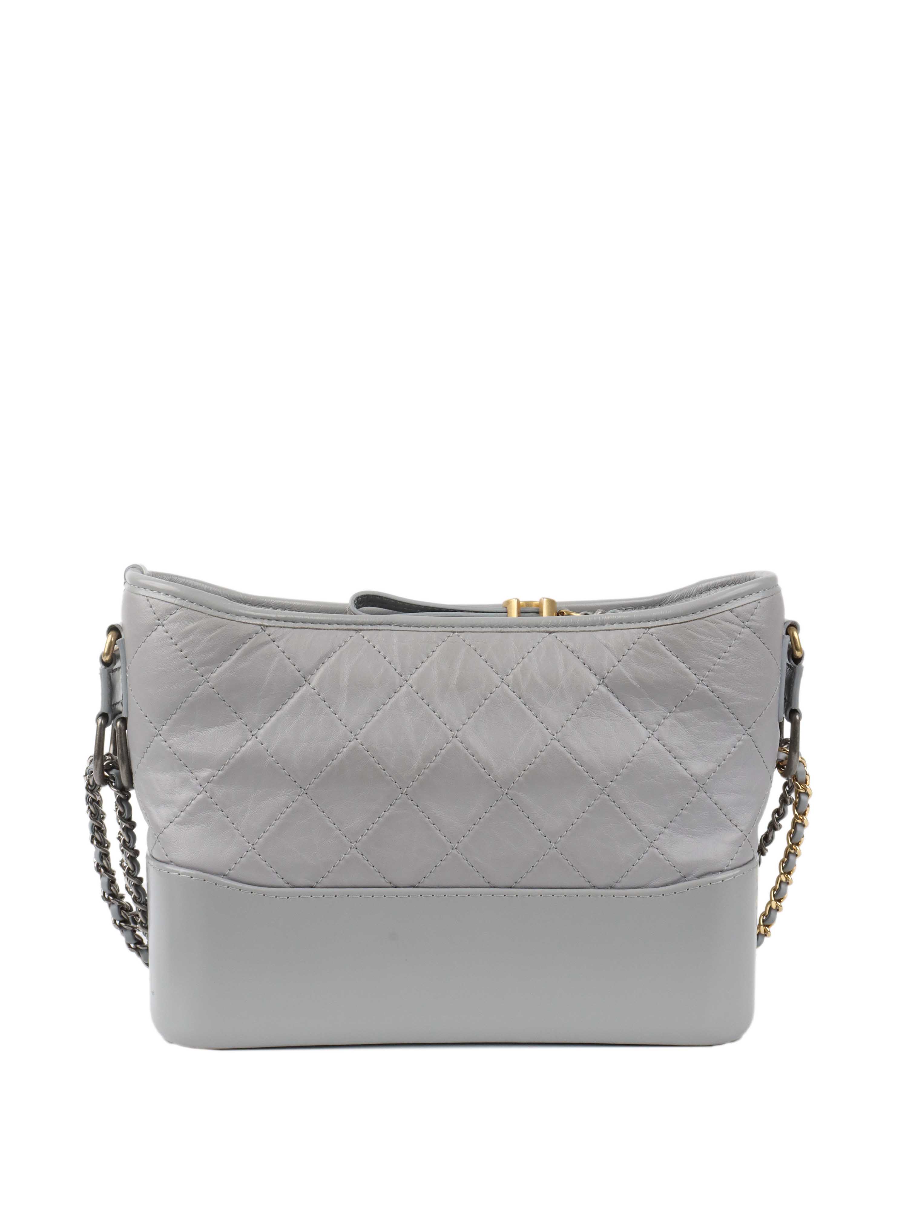 Chanel Medium Light Grey Gabrielle Bag.