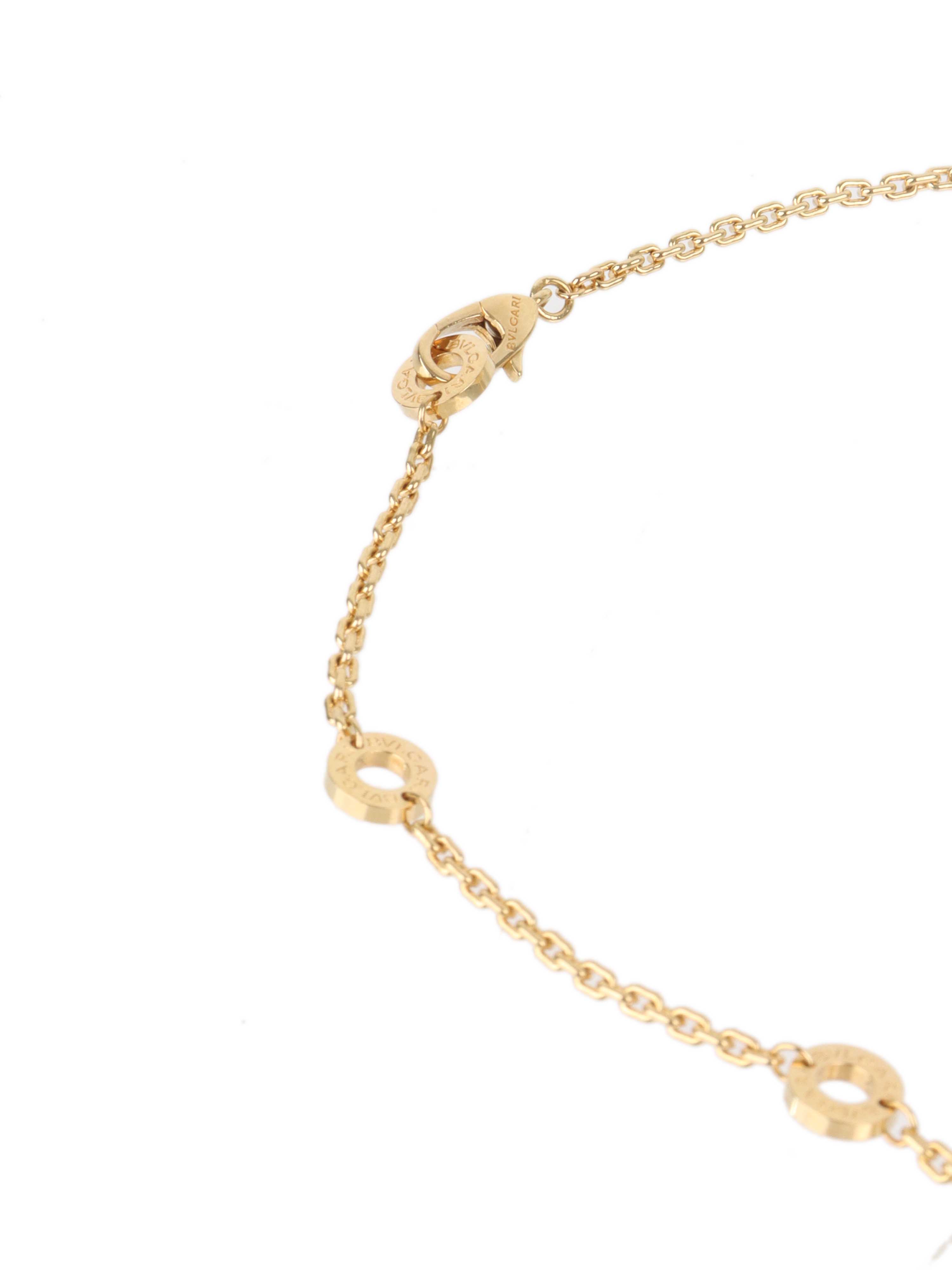 Bvlgari Limited Edition B.zero1 18k Yellow Gold with Diamond Necklace.