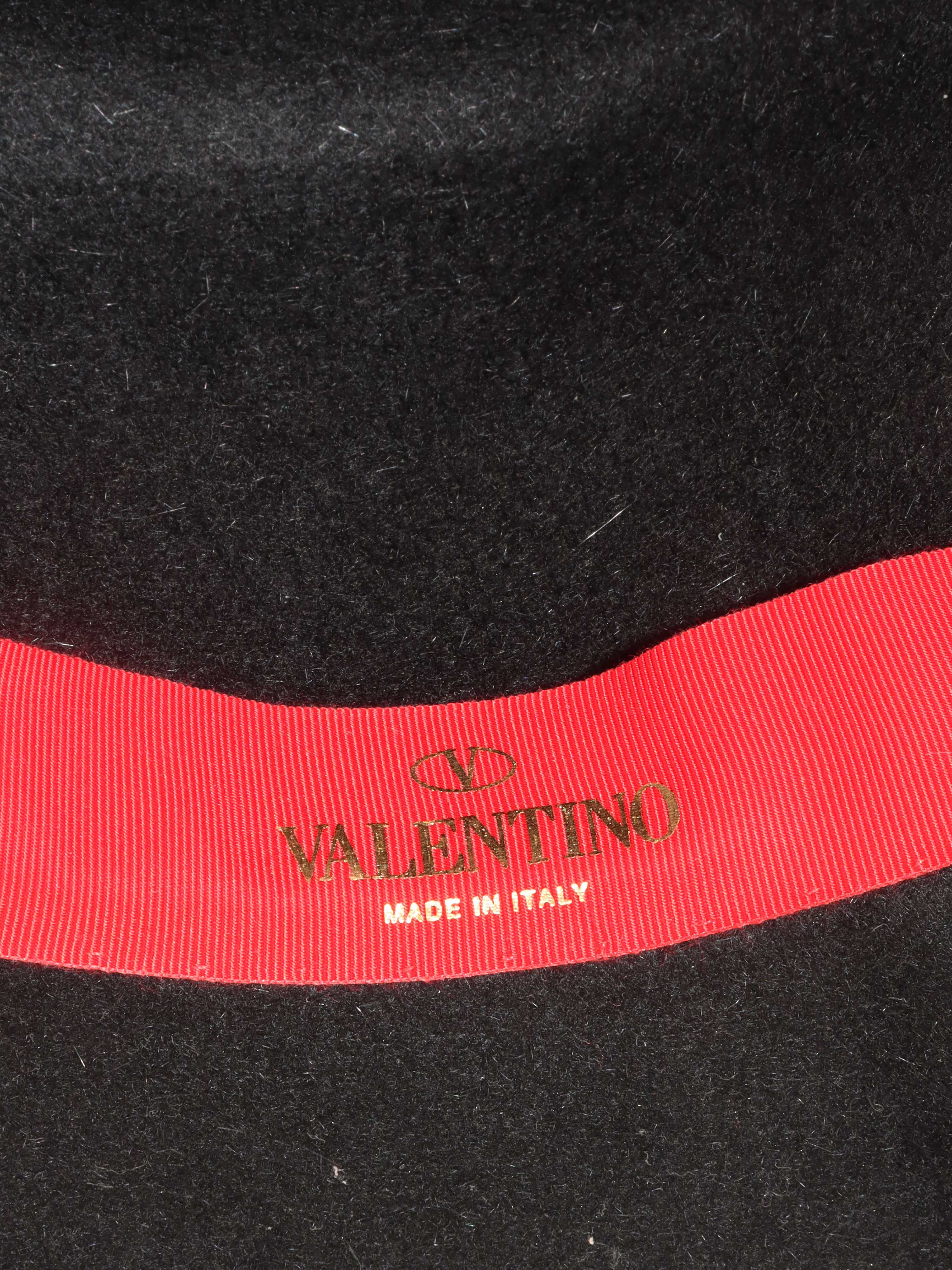 Valentino Black Wool Hat