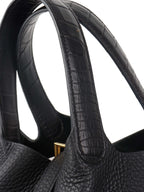 Hermes Picotin Lock 18 Touch Bag with Alligator Handle