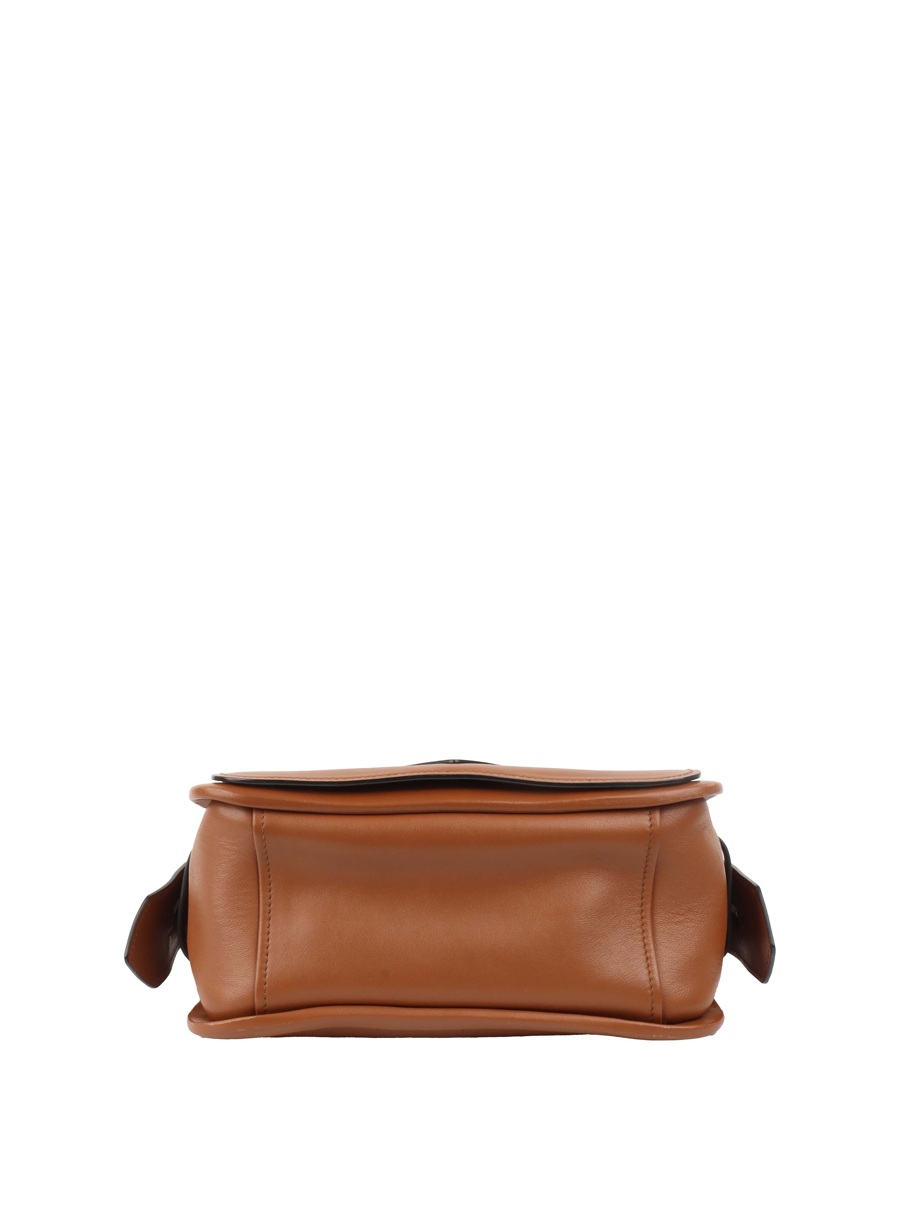Prada Cognac Luxe Shoulder Bag.