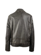 Golden Goose Mens Leather Biker Jacket.