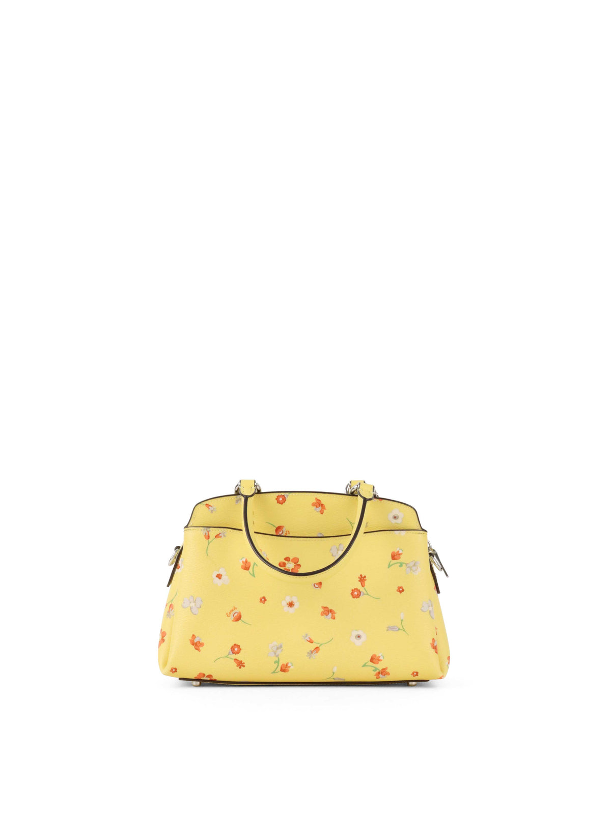 Coach Yellow Mini Lillie Carryall with Mystical Floral Print