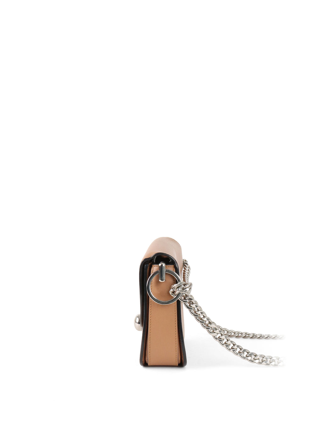 Prada Beige Arcade Chain Crossbody Bag.