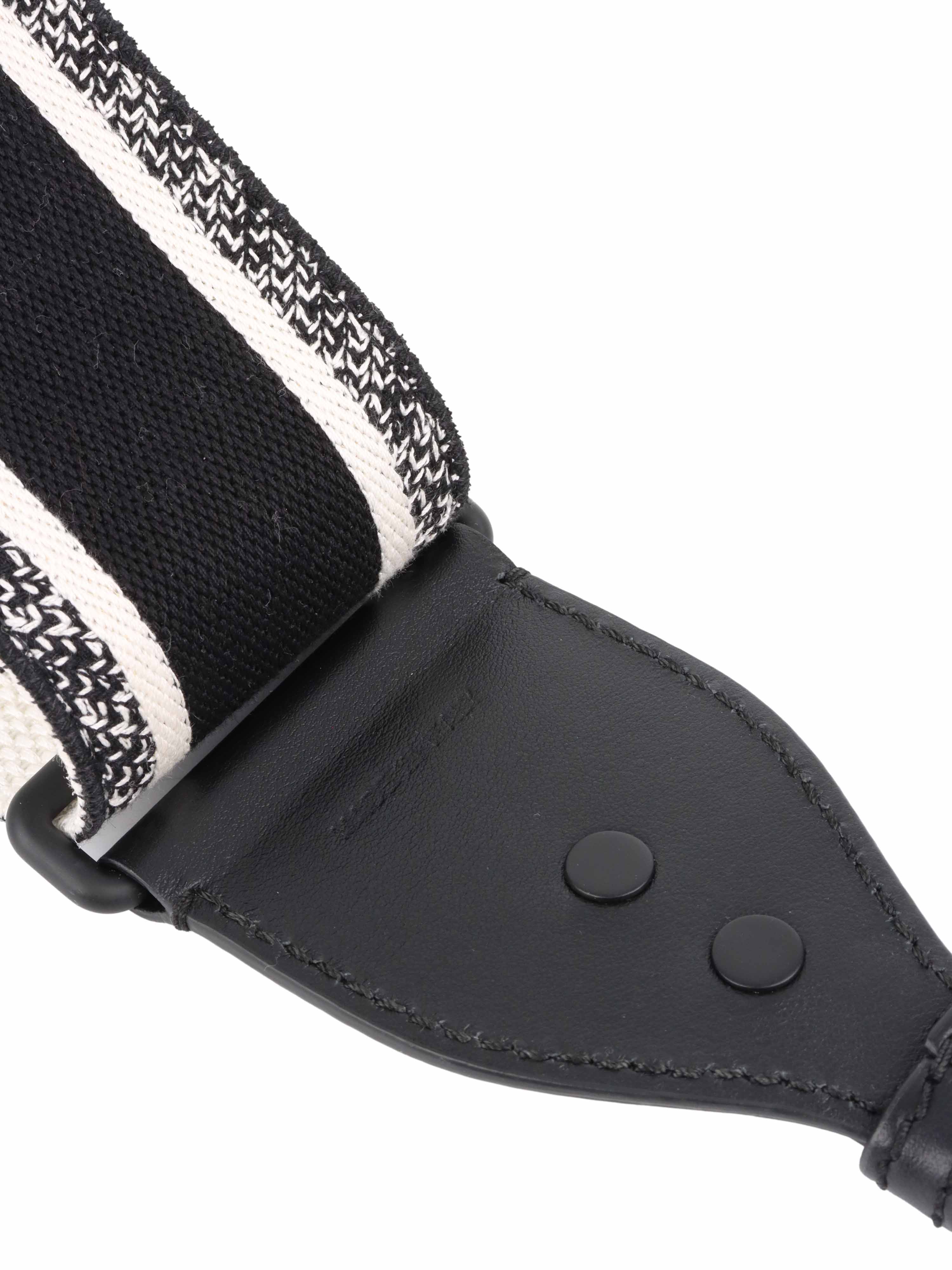 Dior Black & White Guitar Shoulder Strap.