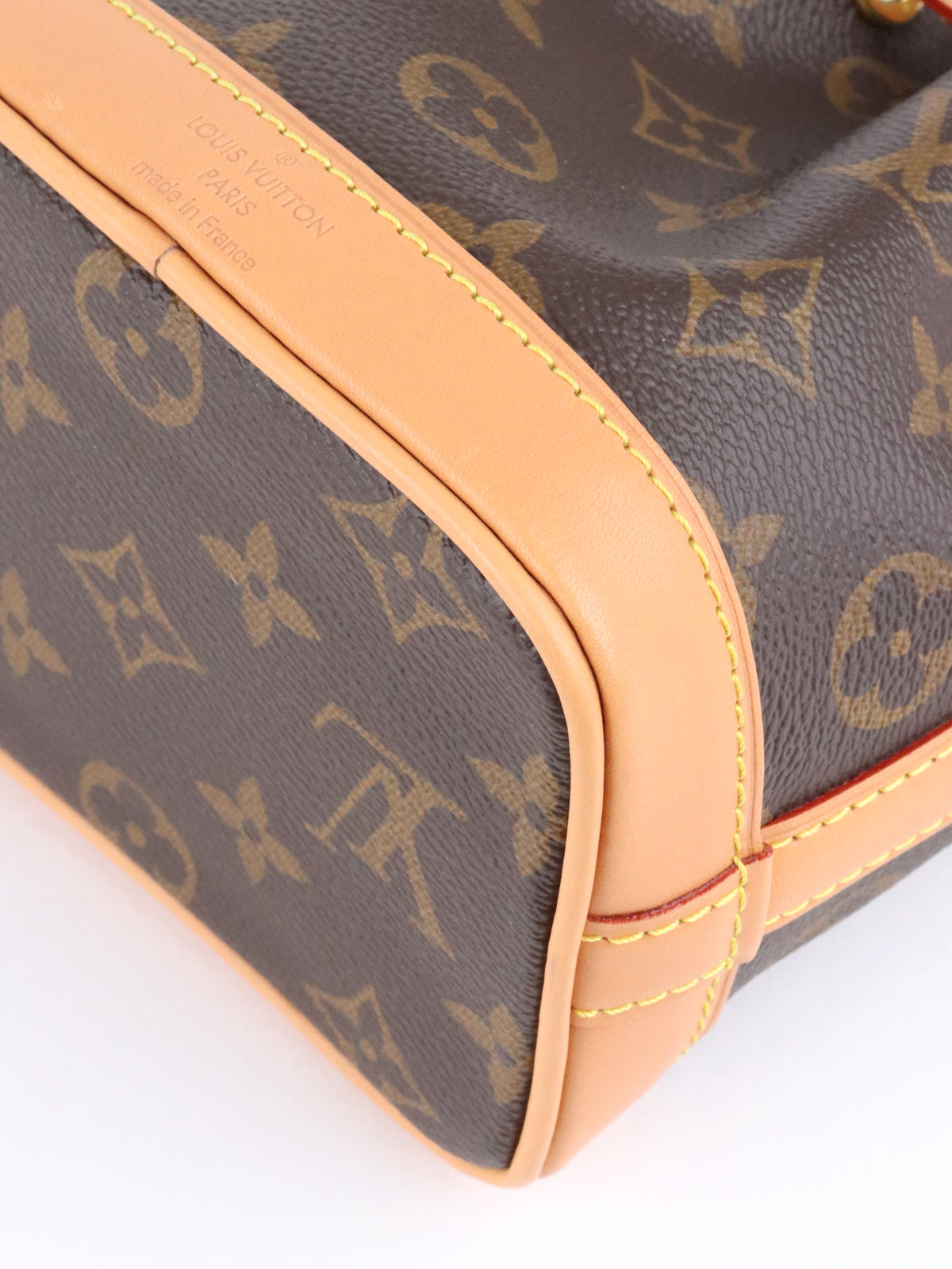 Louis Vuitton Monogram Nano Noé Bag.