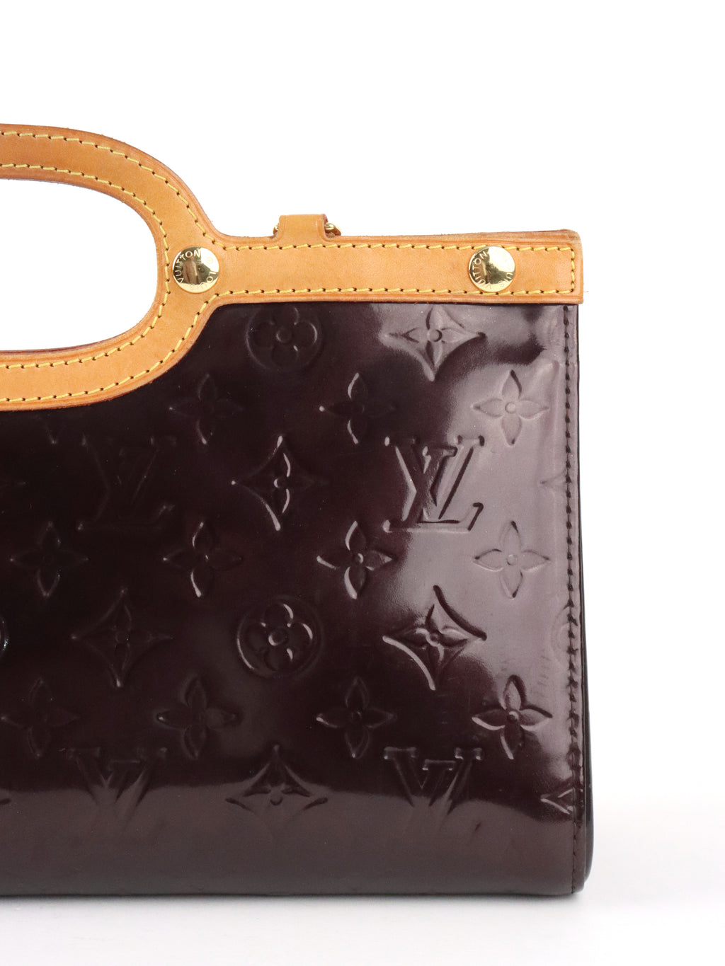 Louis Vuitton Amarante Monogram Vernis Roxbury Shoulder Clutch