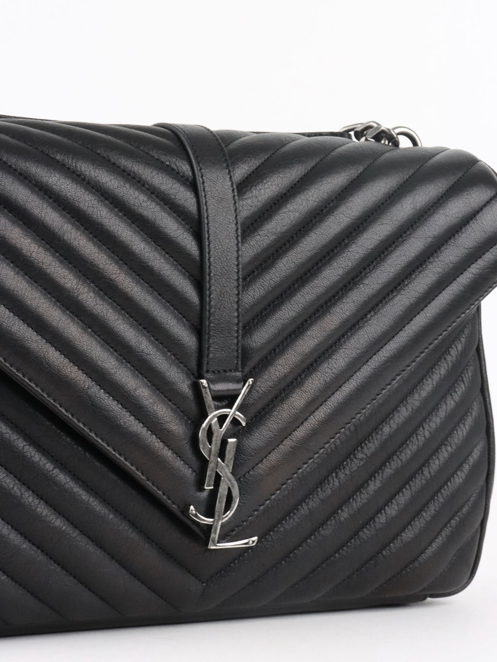 Saint Laurent Large Black College Bag