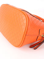 Gucci Orange Mini Microguccissima Dome Satchel Bag