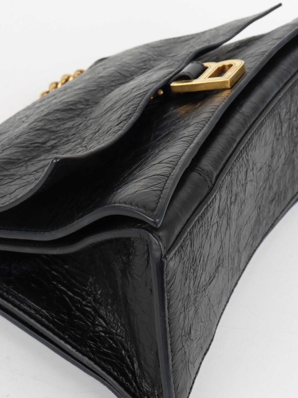 Balenciaga Medium Crush Chain Strap Shoulder Bag.