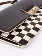 Louis Vuitton Black & White Chess Board Clutch.