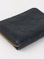 Louis Vuitton Black Empreinte Zippy Coin Wallet