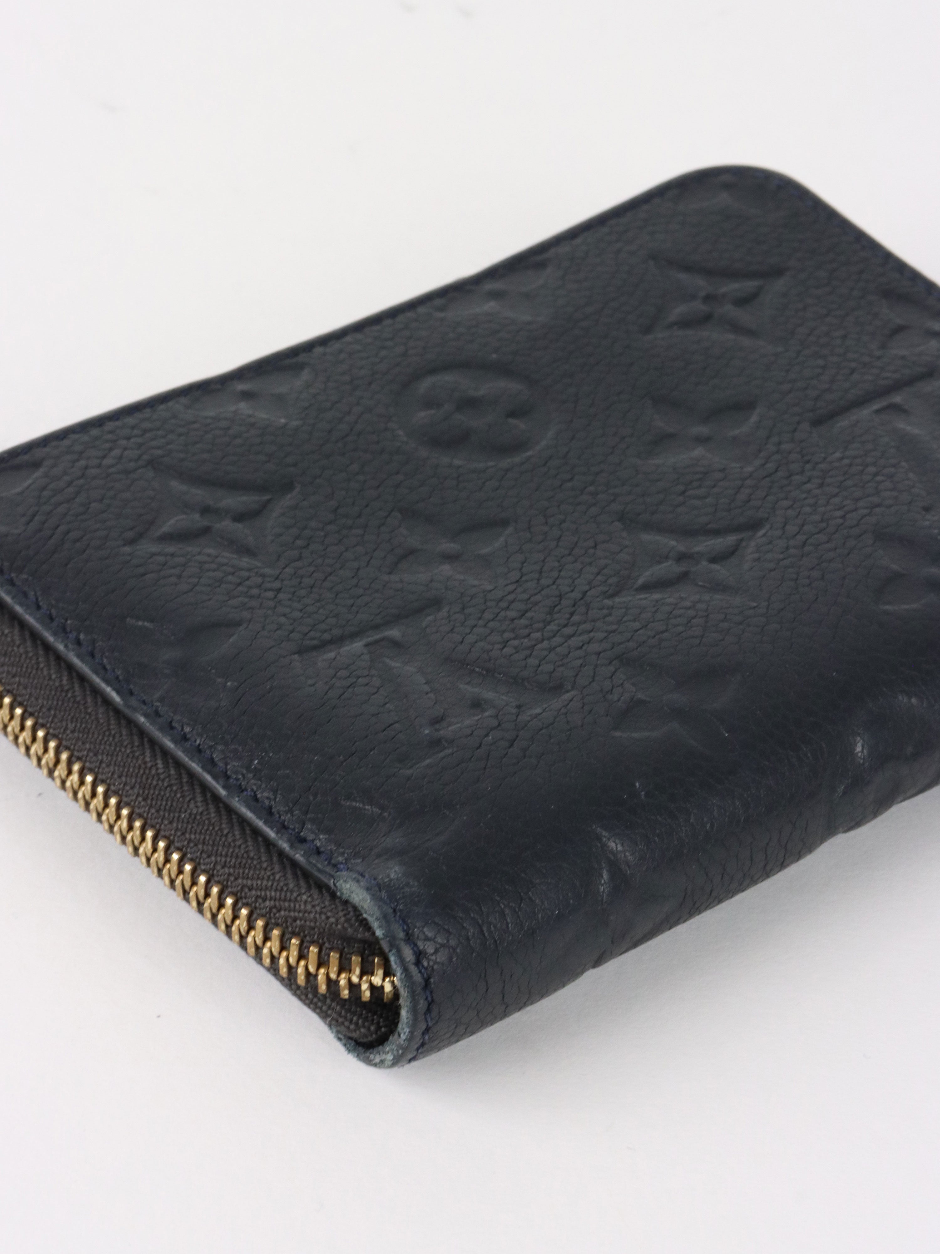 Louis Vuitton Black Empreinte Zippy Coin Wallet