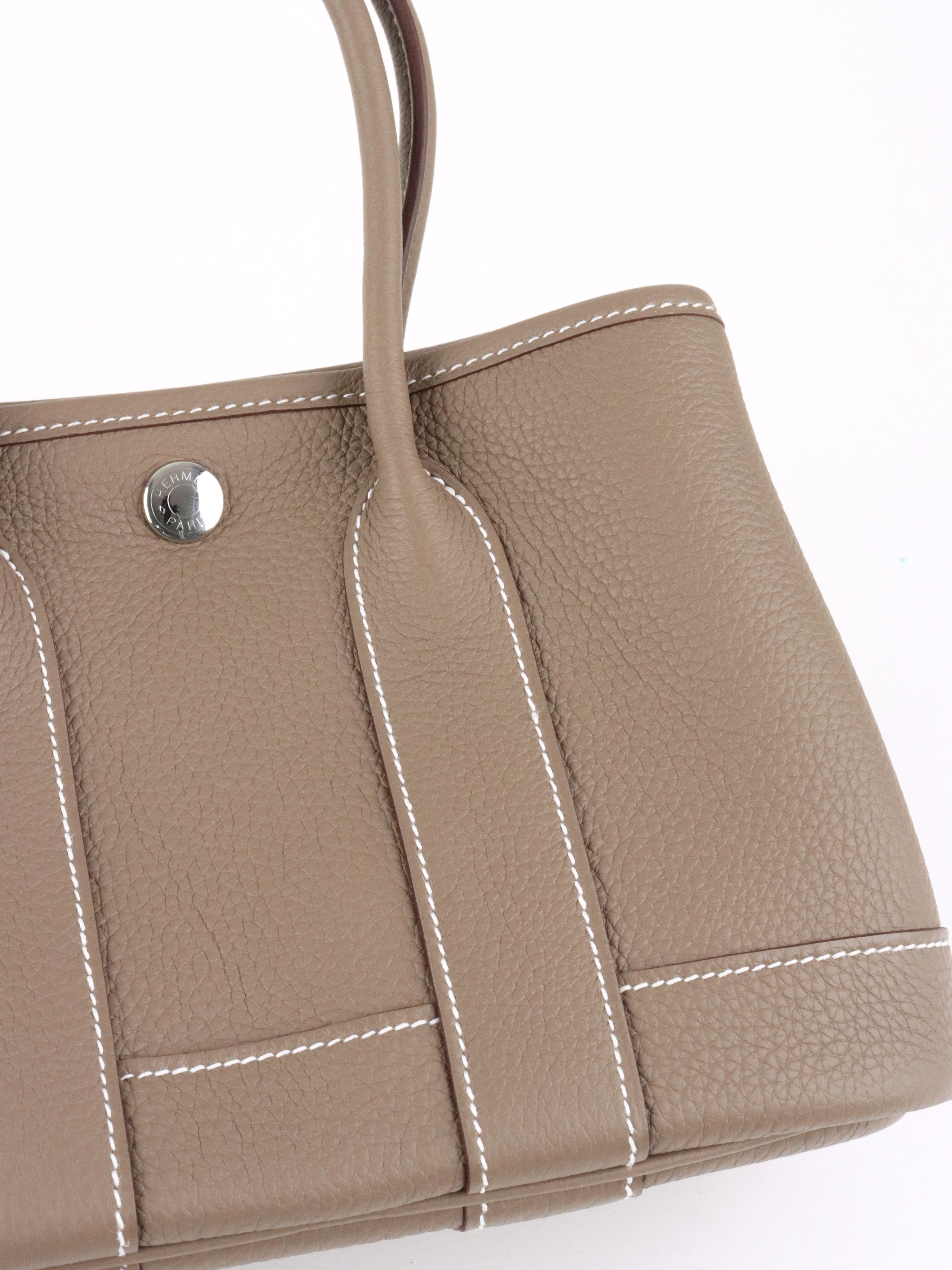 Hermes Etoupe Togo Sac Neo Garden Party 23