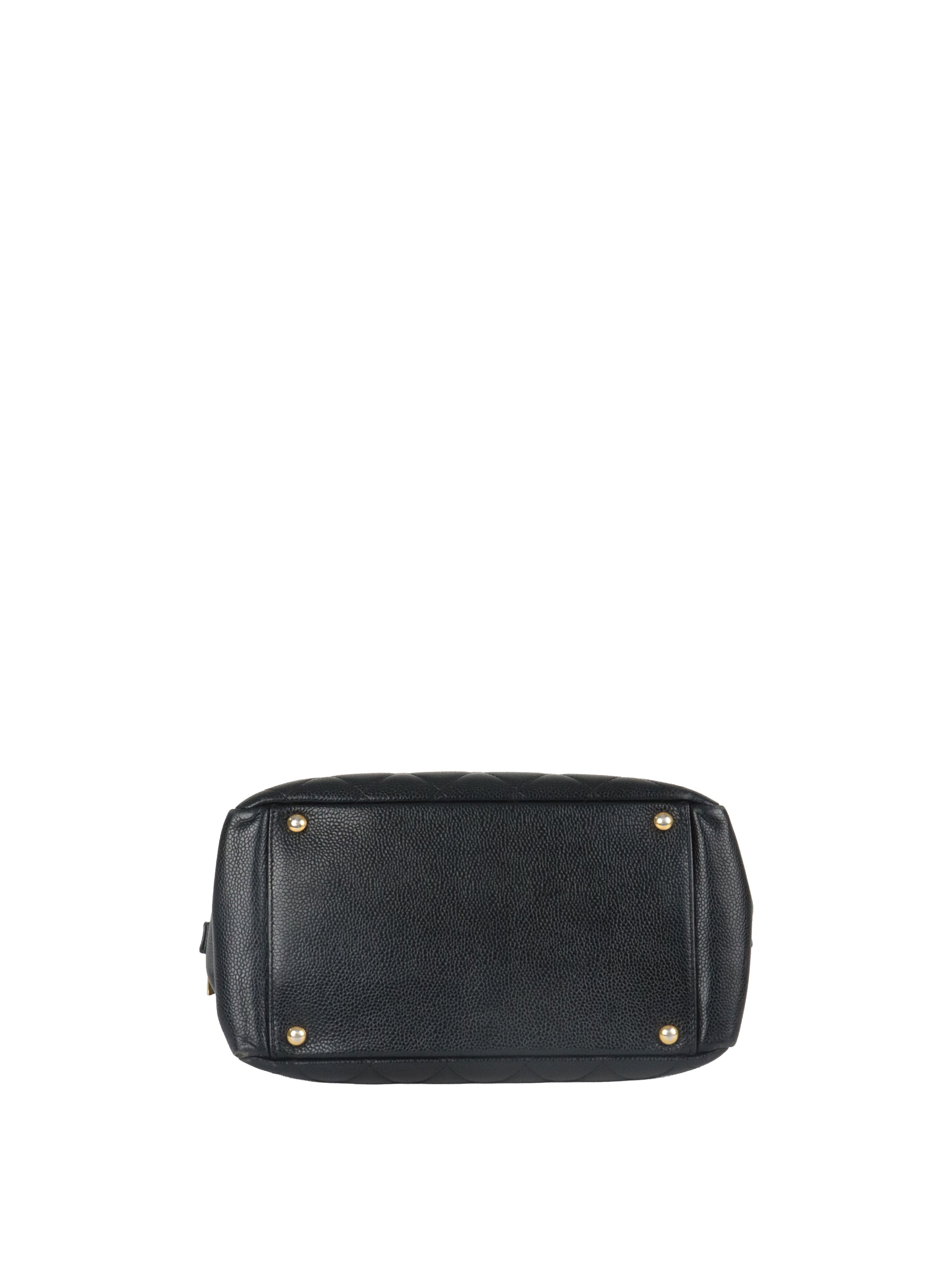 Chanel Vintage Black Petite Caviar Timeless Tote.