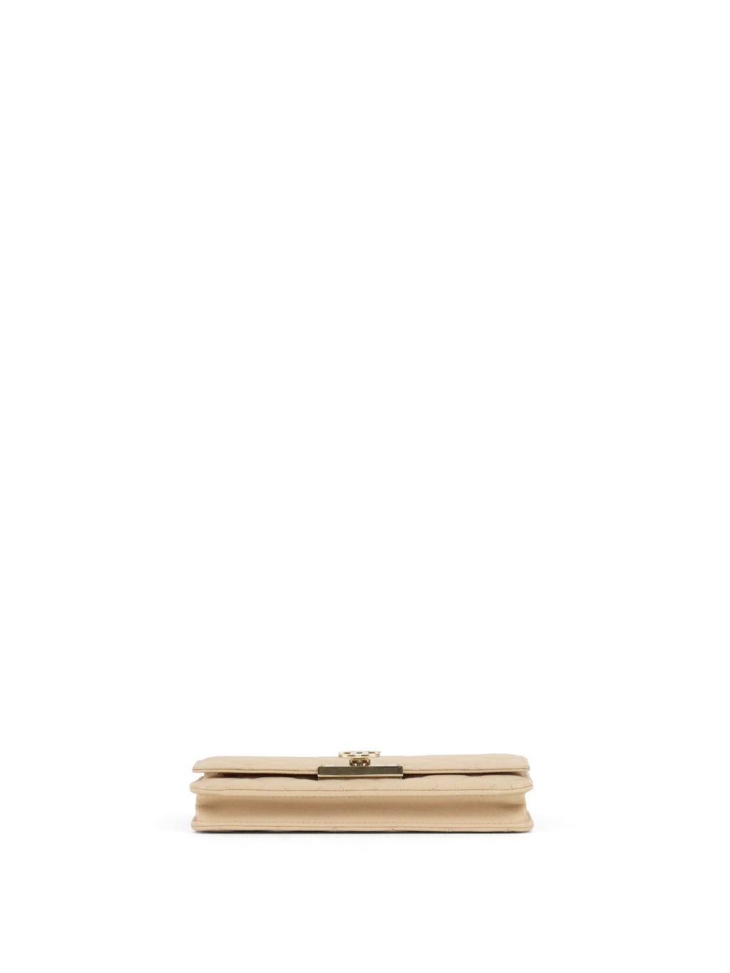 Chanel Beige Double CC Wallet on Chain LGHW