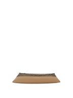 Fendi Brown Logo Fabric Shoulder Bag.