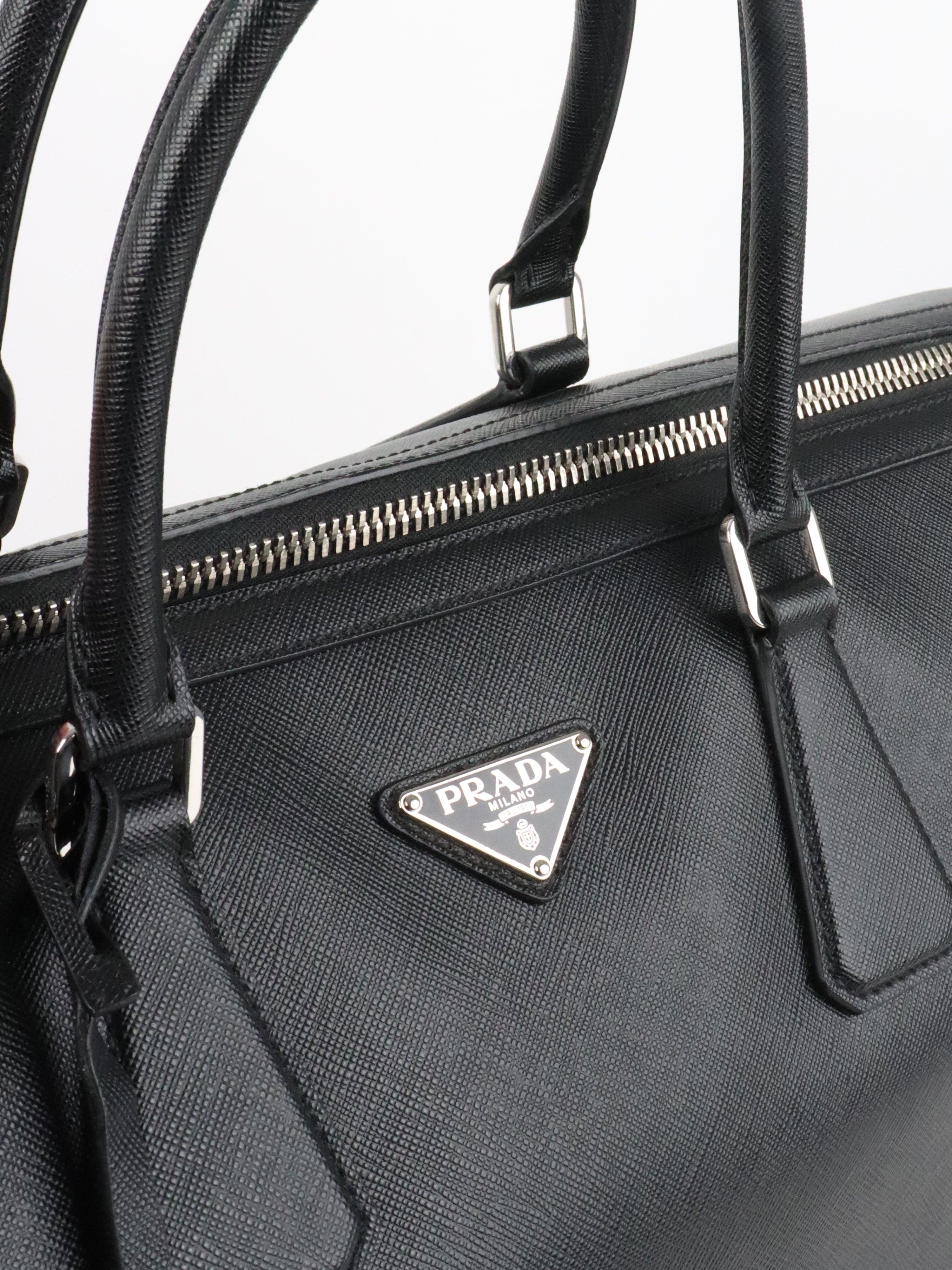 Prada Black Saffiano Travel Bag