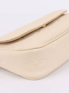 Louis Vuitton Cream Monogram Wallet on Chain Ivy.