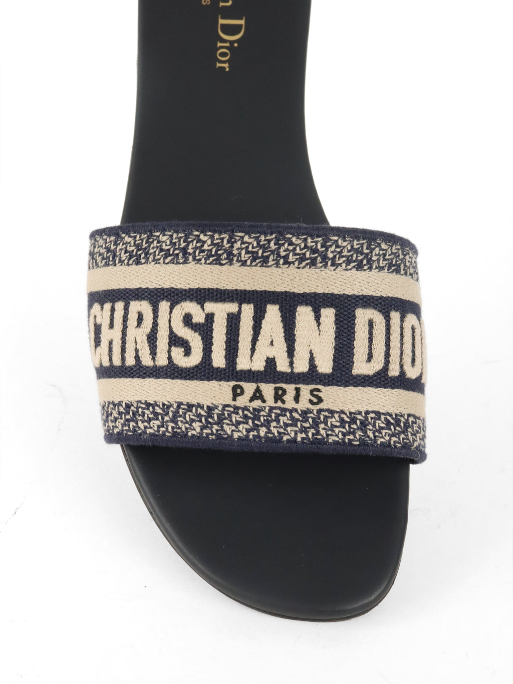 Dior Deep Blue Dway Slides Size 40