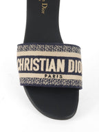 Dior Deep Blue Dway Slides Size 40