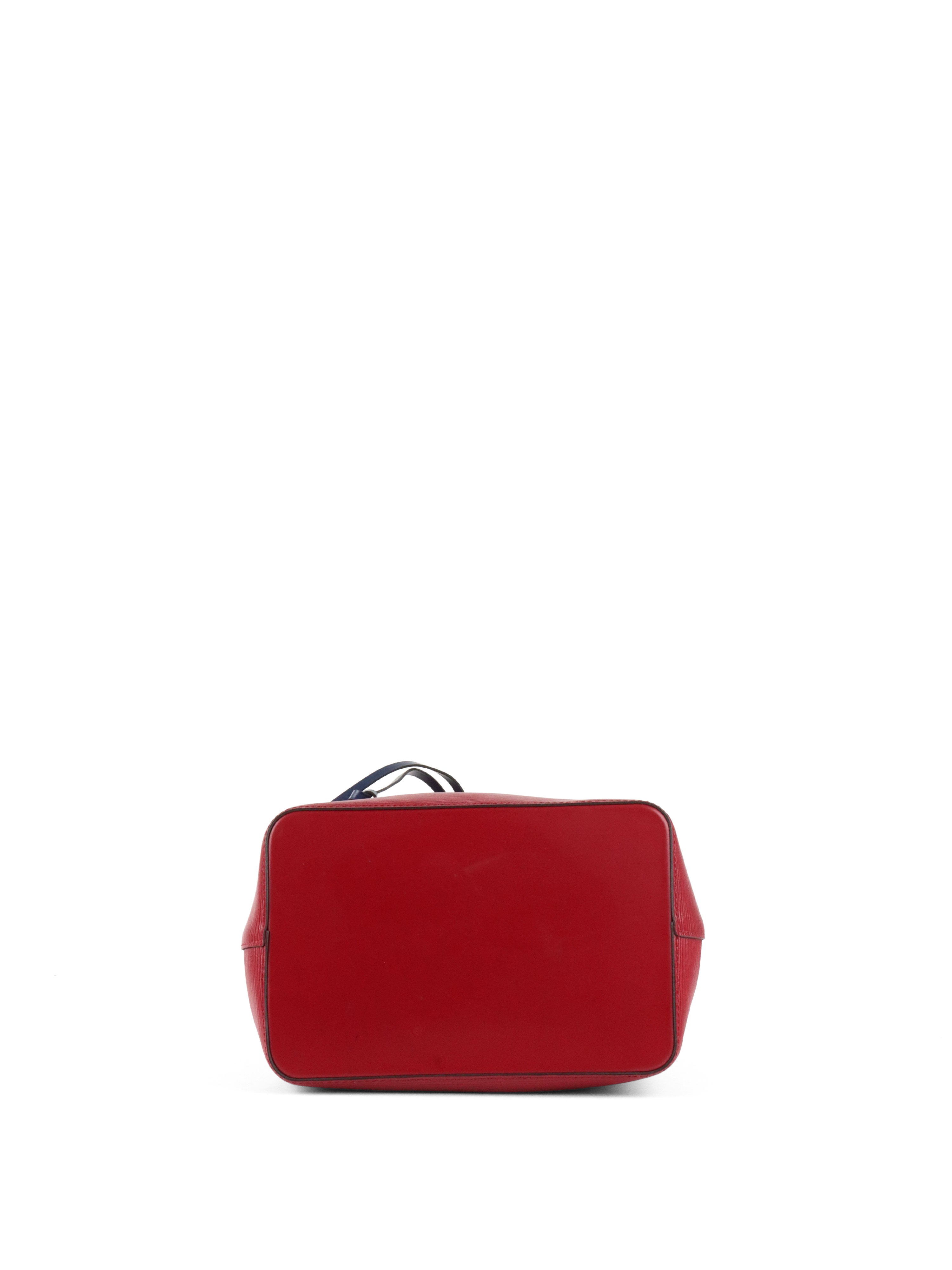 Louis Vuitton Red & Navy Epi Leather NeoNoe MM
