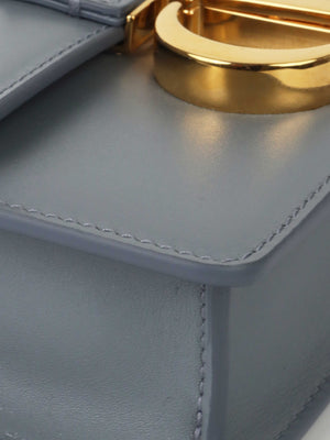 30 Montaigne Micro Bag Blue-Gray Box Calfskin