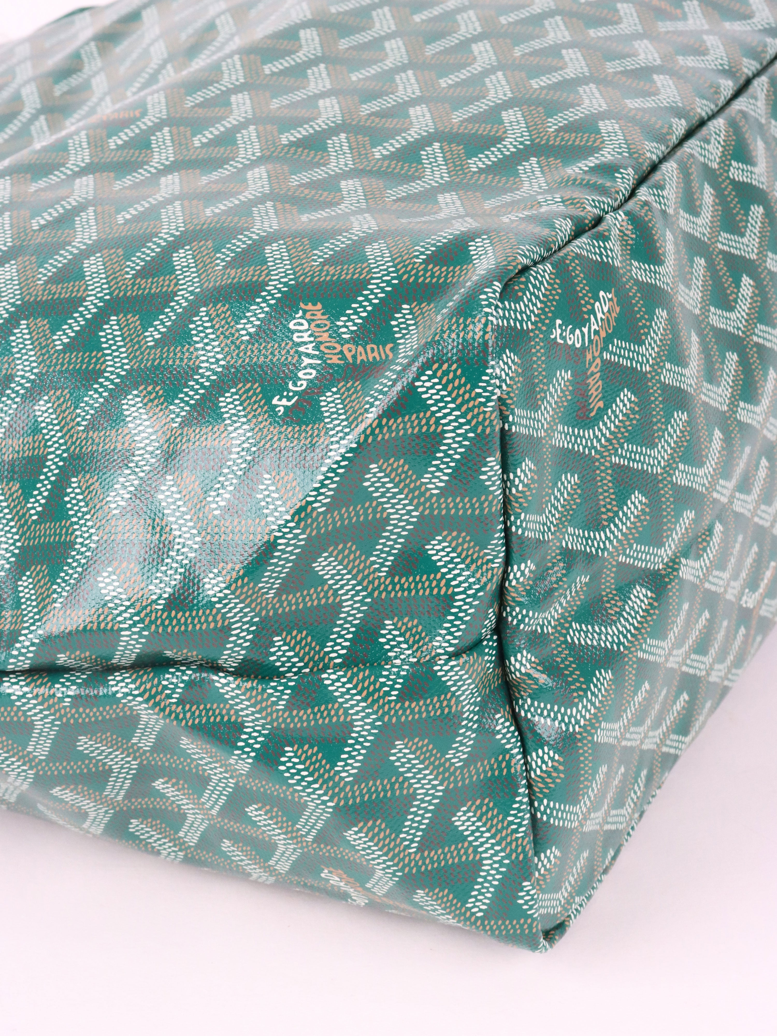 Goyard Green St Louis PM Tote Bag.